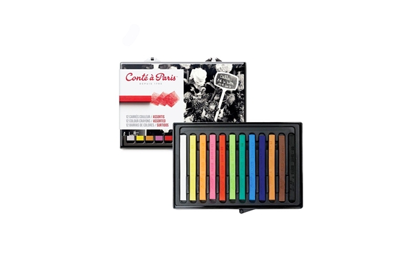 Conte a Paris Sketching Crayons 12 Set Assorted