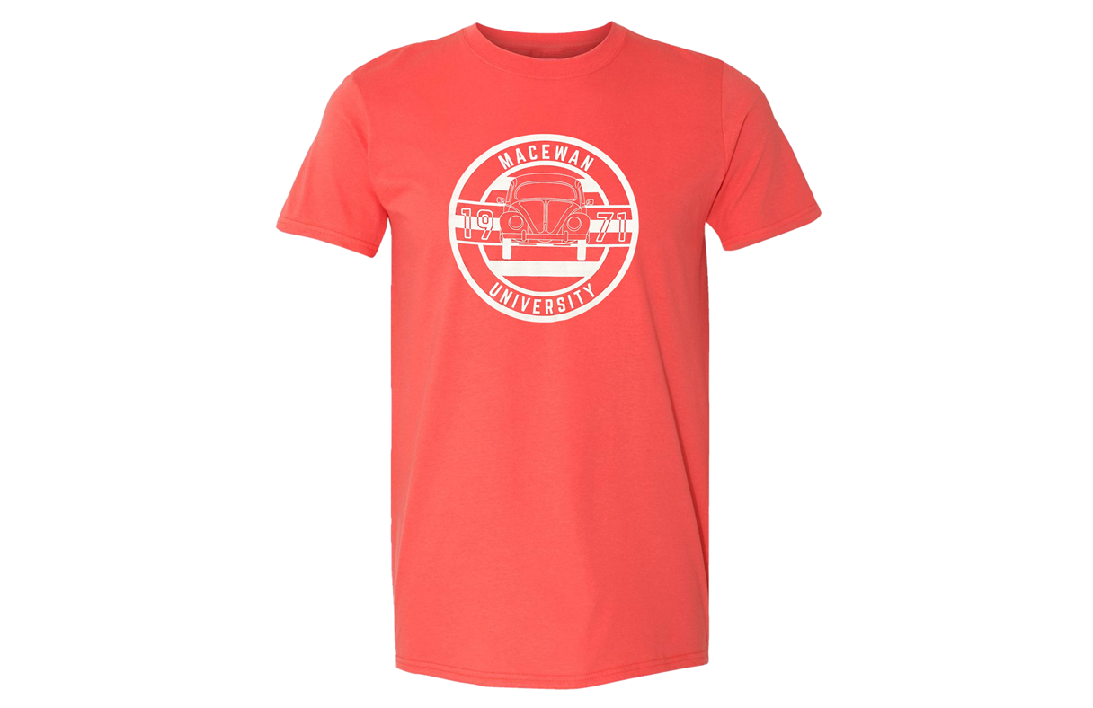 MacEwan Beetle T Shirt Small Coral